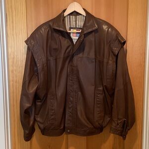 Fine Colombian Leather Bomber Jacket